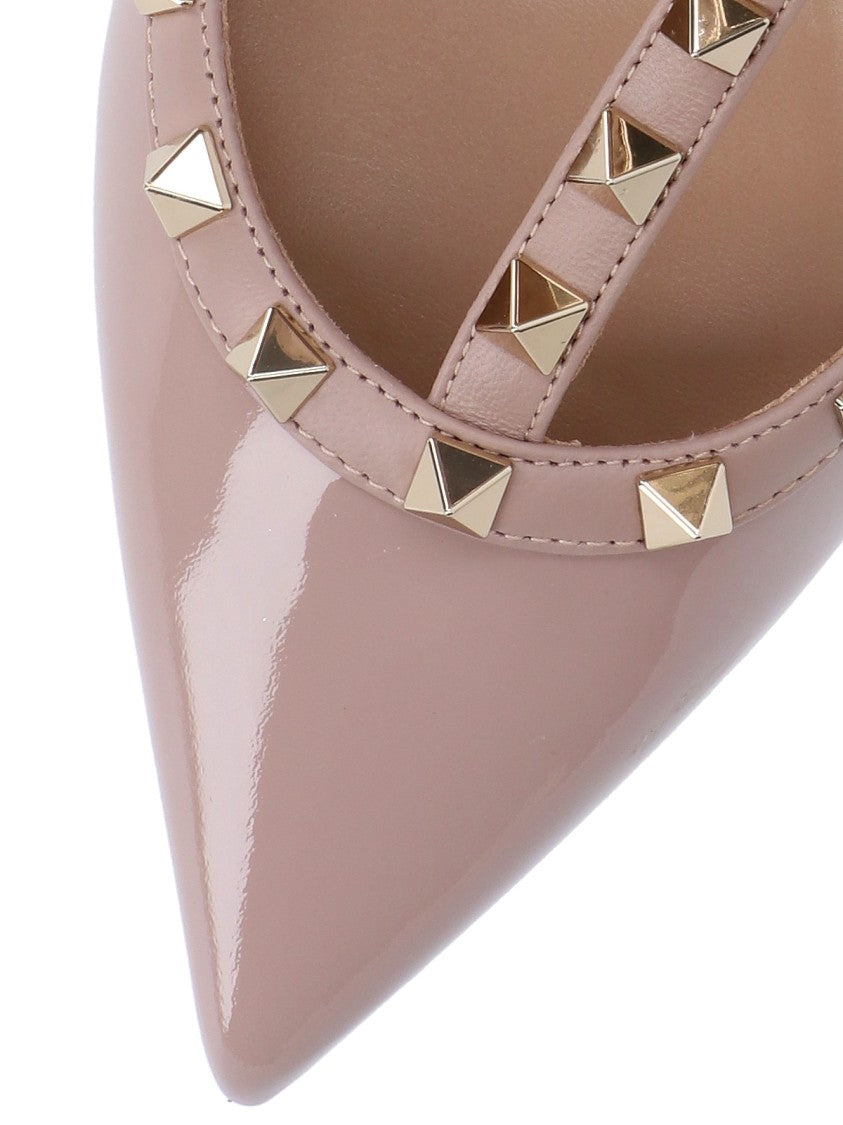 Valentino Garavani Pink Rockstud Patent Leather Stiletto Pumps