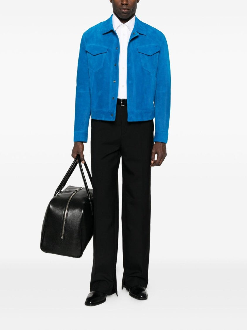 Prada Tailored White Button-Up Shirt With Pointed Collar