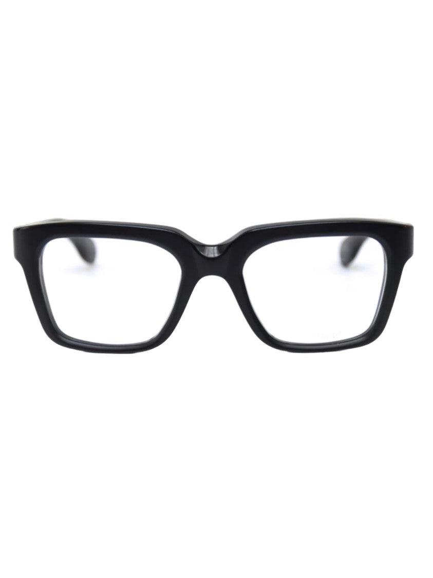 Kiurv Bold Rectangular Black Acetate Optical Frames