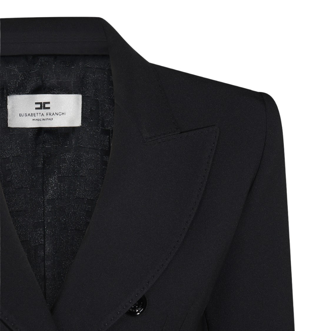 Elisabetta Franchi Tailored Blazer-Style Mini Dress With Double-Breasted Front