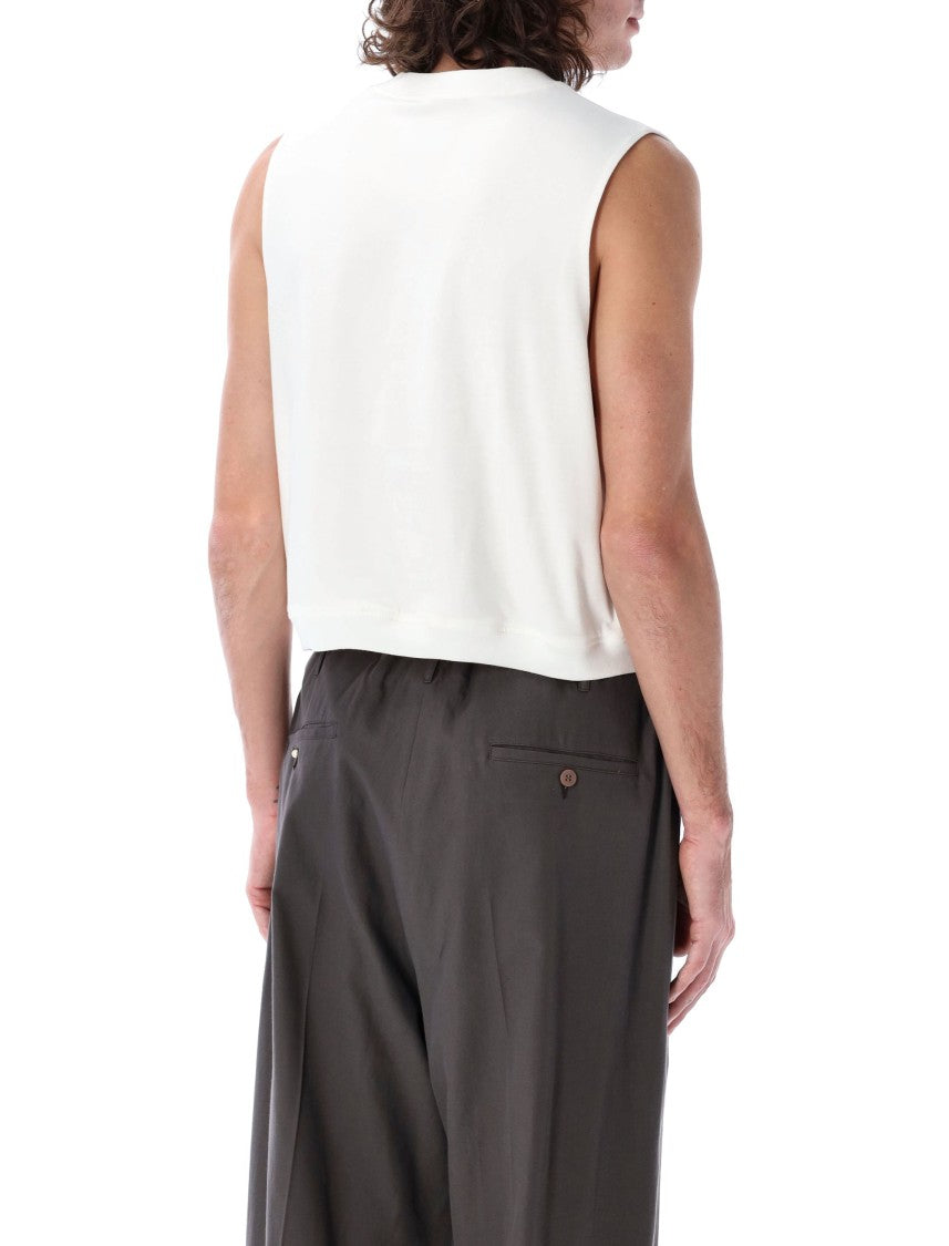 Magliano Graphic Print Cotton Vest With Boxy Fit