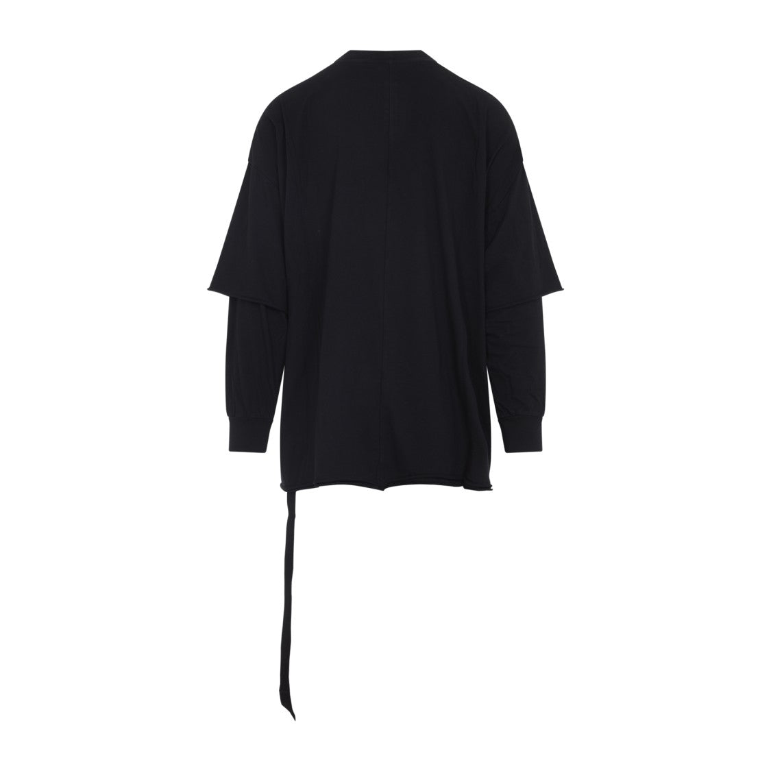 Drkshdw By Rick Owens Tommy Hustler Black Cotton Sweatshirt
