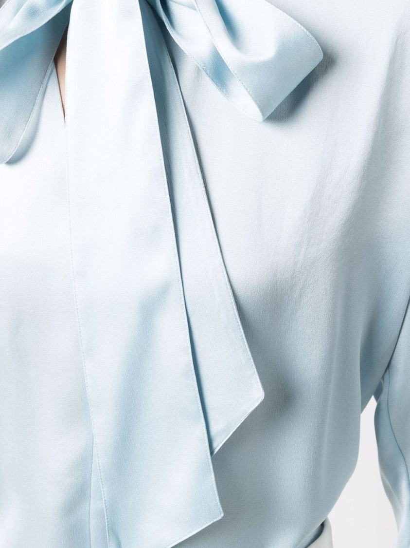 Lanvin Light Blue Silk Blouse