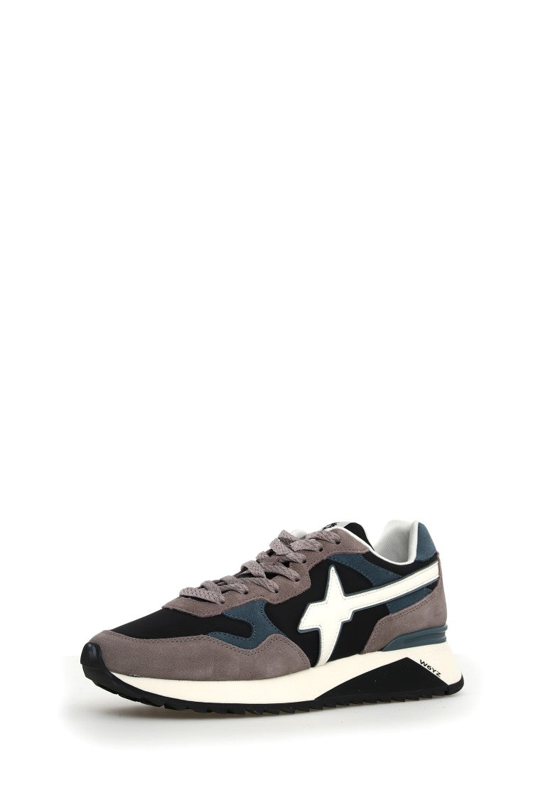 W6yz Ultra-Light Sneakers With Technical Fabric And Suede Blend