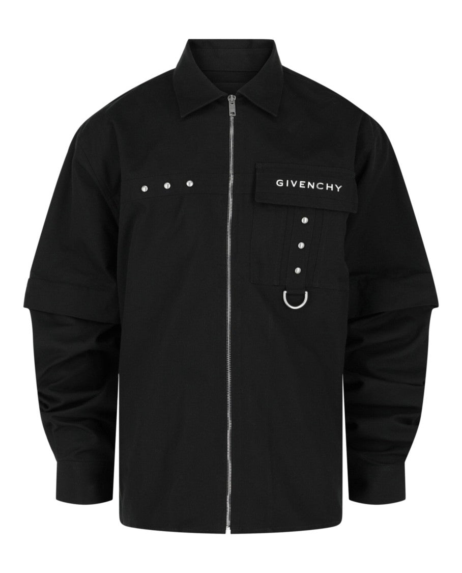 Givenchy Signature Zip-Up Shirt