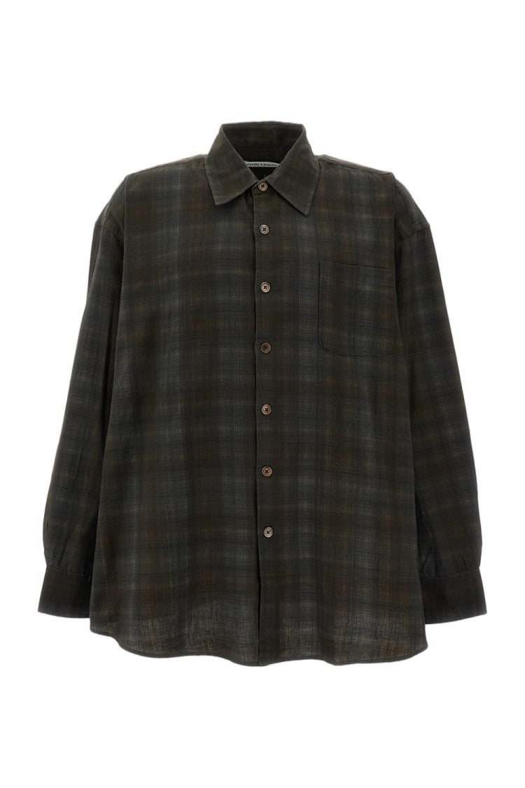 Our Legacy Borrowed Checked Cotton Casual Shirt