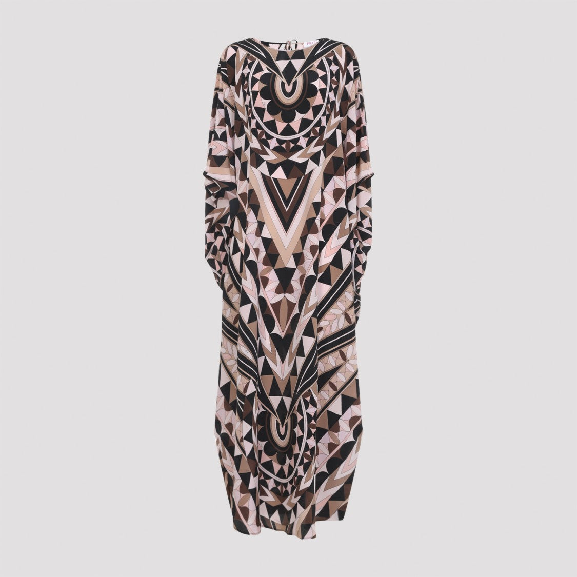 Pucci Intricate Geometric Silk Maxi Dress