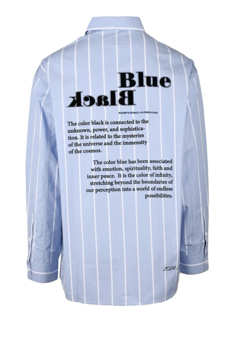 Emporio Armani Shirt Cotton - Light Blue