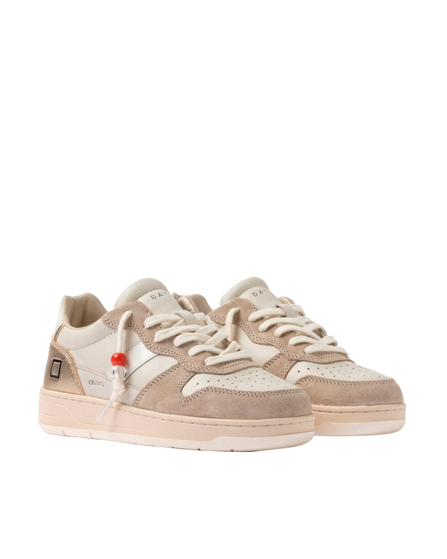 D.A.T.E Court Sneakers 2.0 Vintage Calf Ivory
