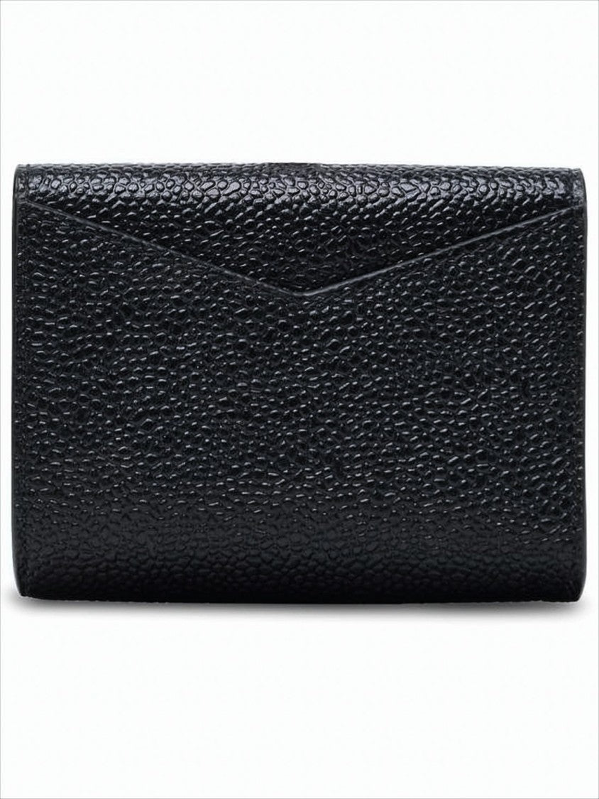 Thom Browne Calf Leather Card Wallet With Envelope Flap