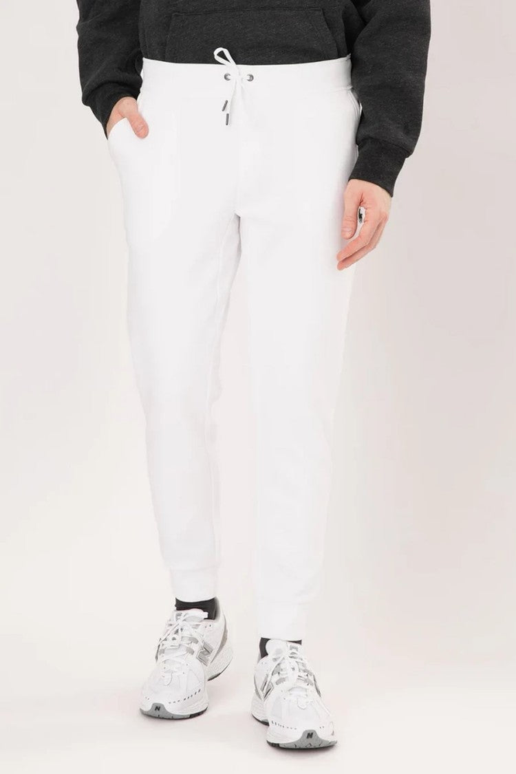 Polo Ralph Lauren Tapered White Trousers With Elastic Waistband
