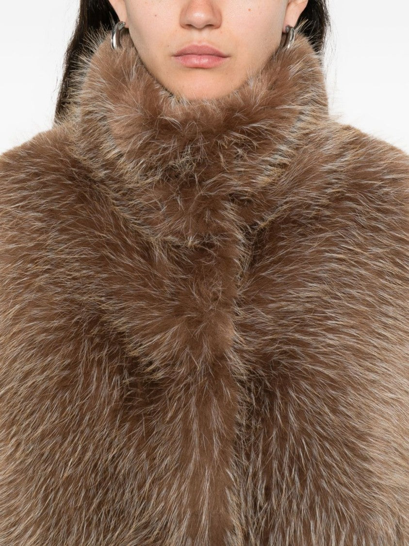 Valentini 1972 Camel Faux Fur Vest