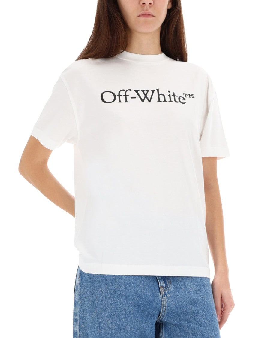 Off-White Short-Sleeve Relaxed Fit T-Shirt