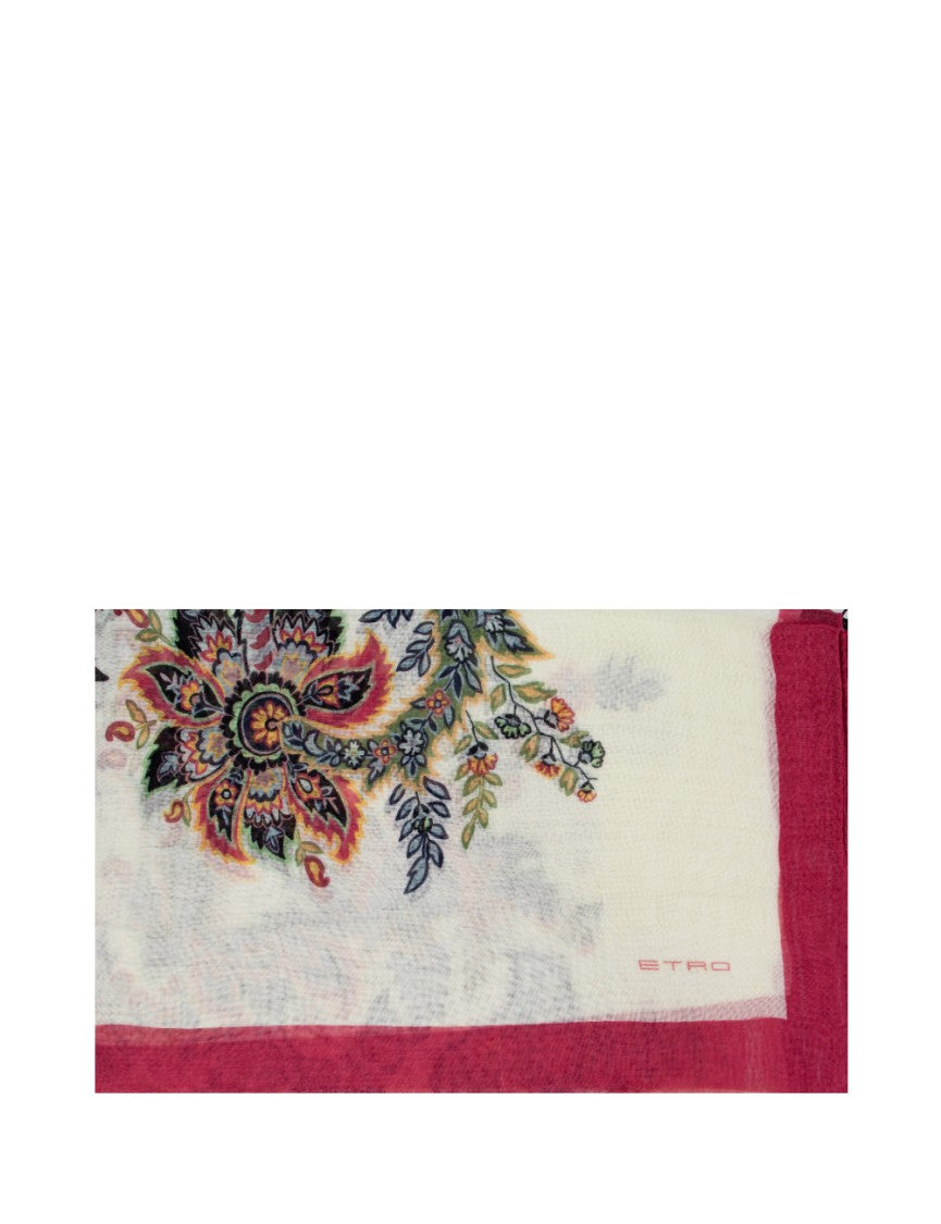 Etro Delicate Floral Motif Scarf