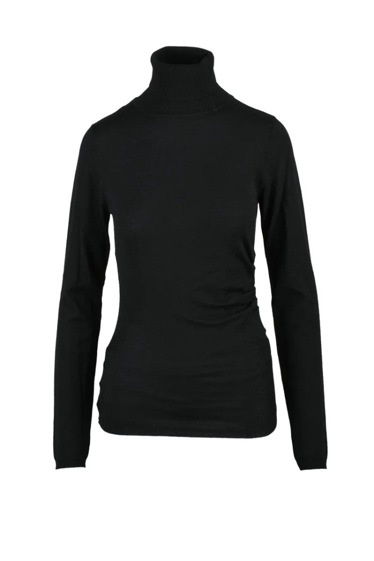 Mo5ch1no Jeans Twisted Turtleneck Knit - Black