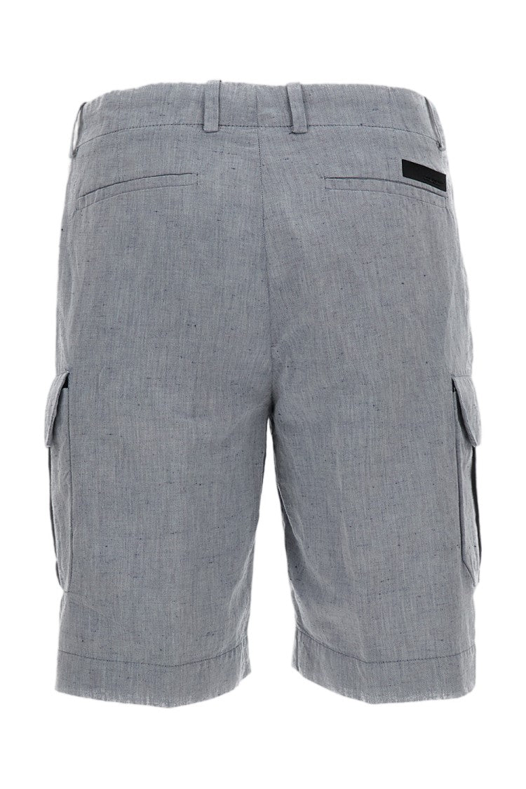 Rrd Linen-Cotton Canvas Cargo Shorts