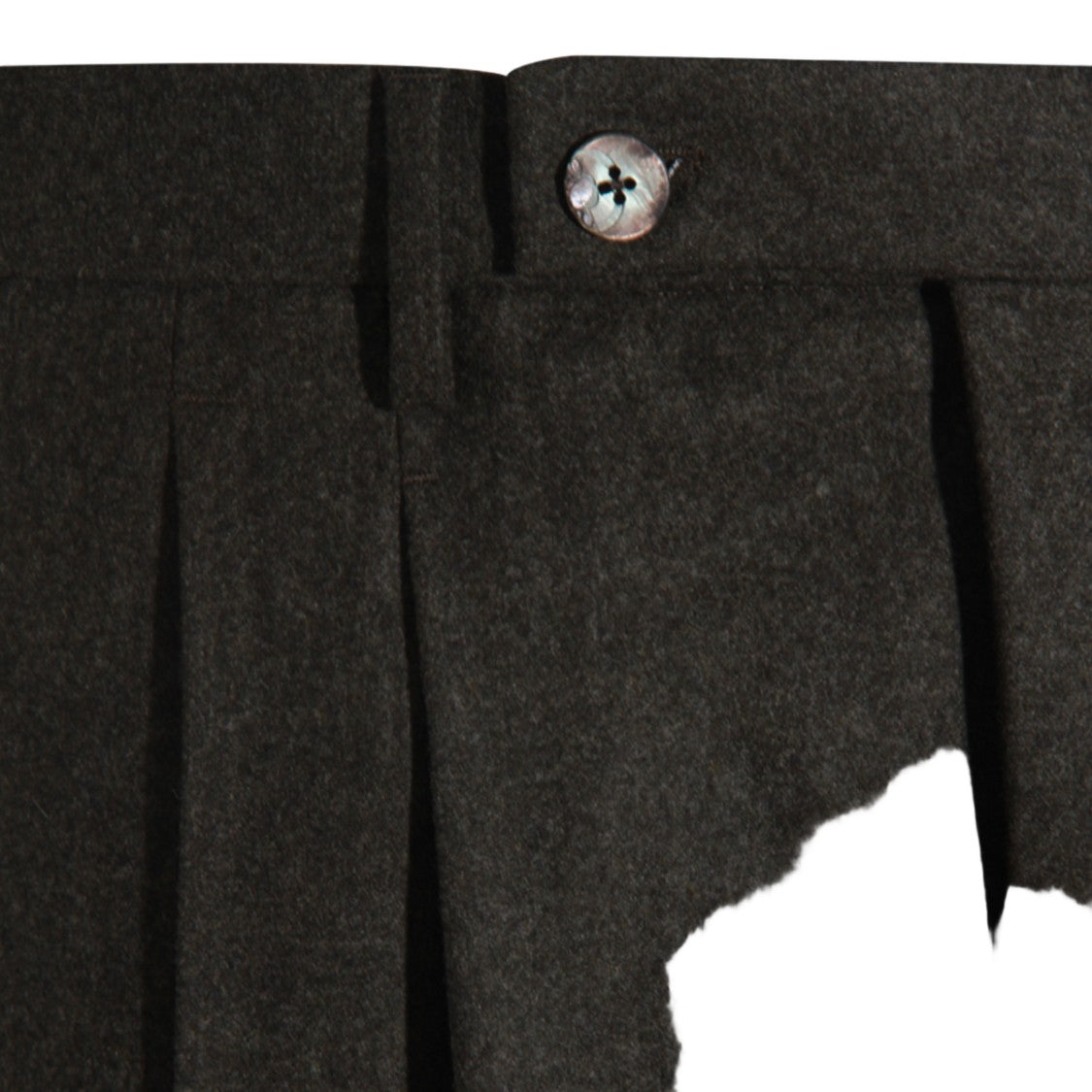 Gta Il Pantalone Tailored Black Trousers With Pleated Front