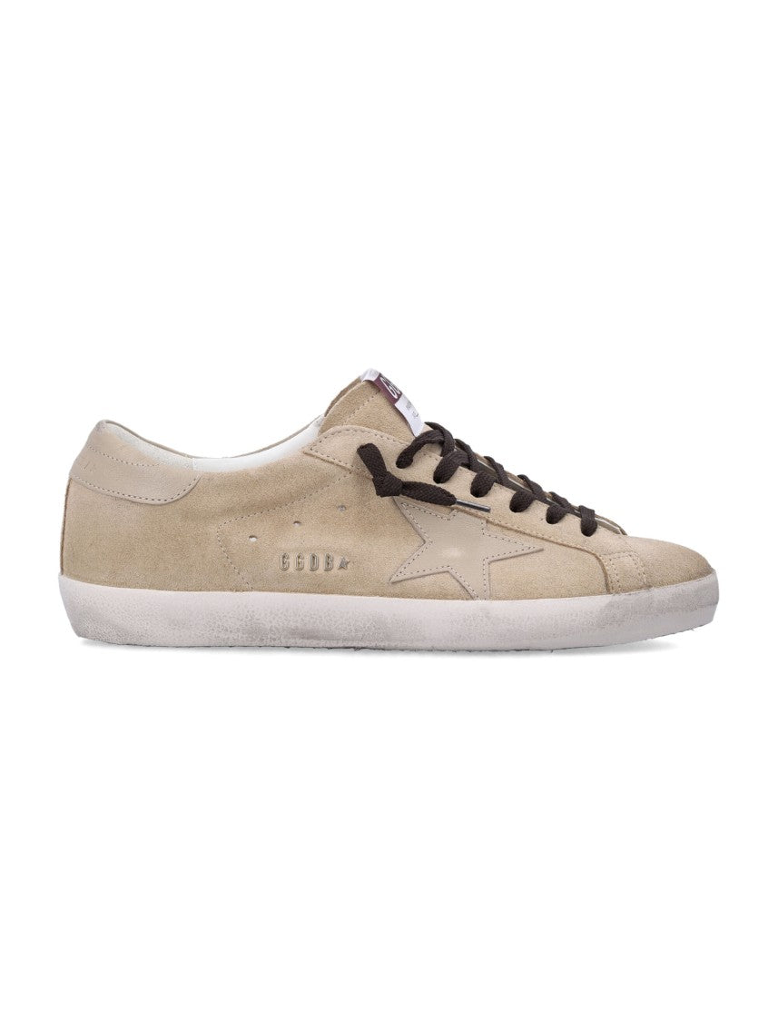 Golden Goose Super Star Beige Suede Low Sneakers