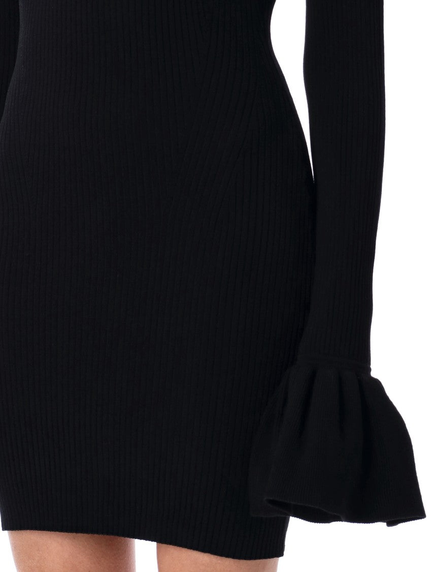 Rotate Knit Mini Cut-Out Dress