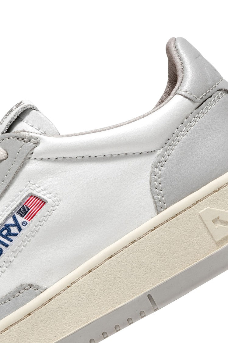 Autry White Medalist Leather Sneakers