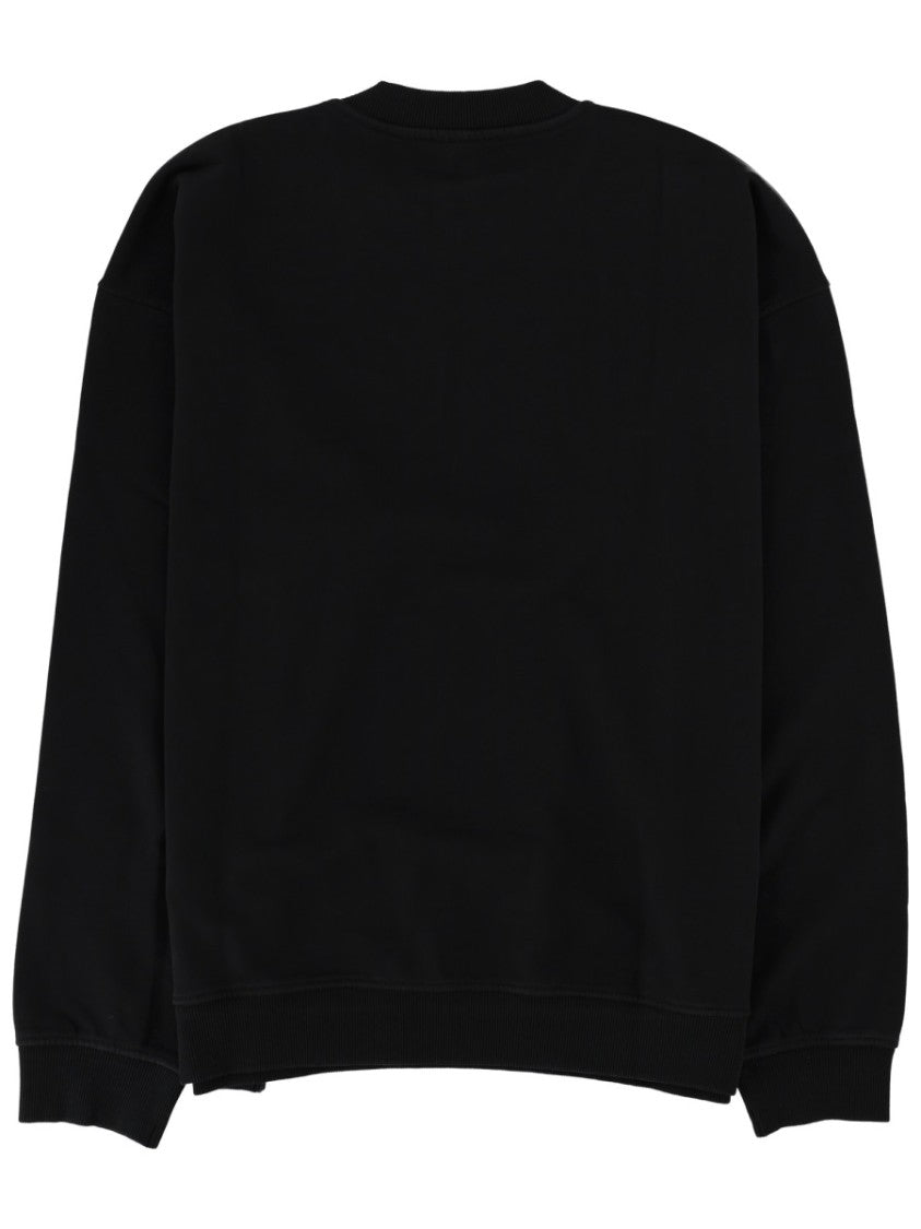 Diesel Black S-Boxt-N5 Cotton Brushstroke Sweatshirt