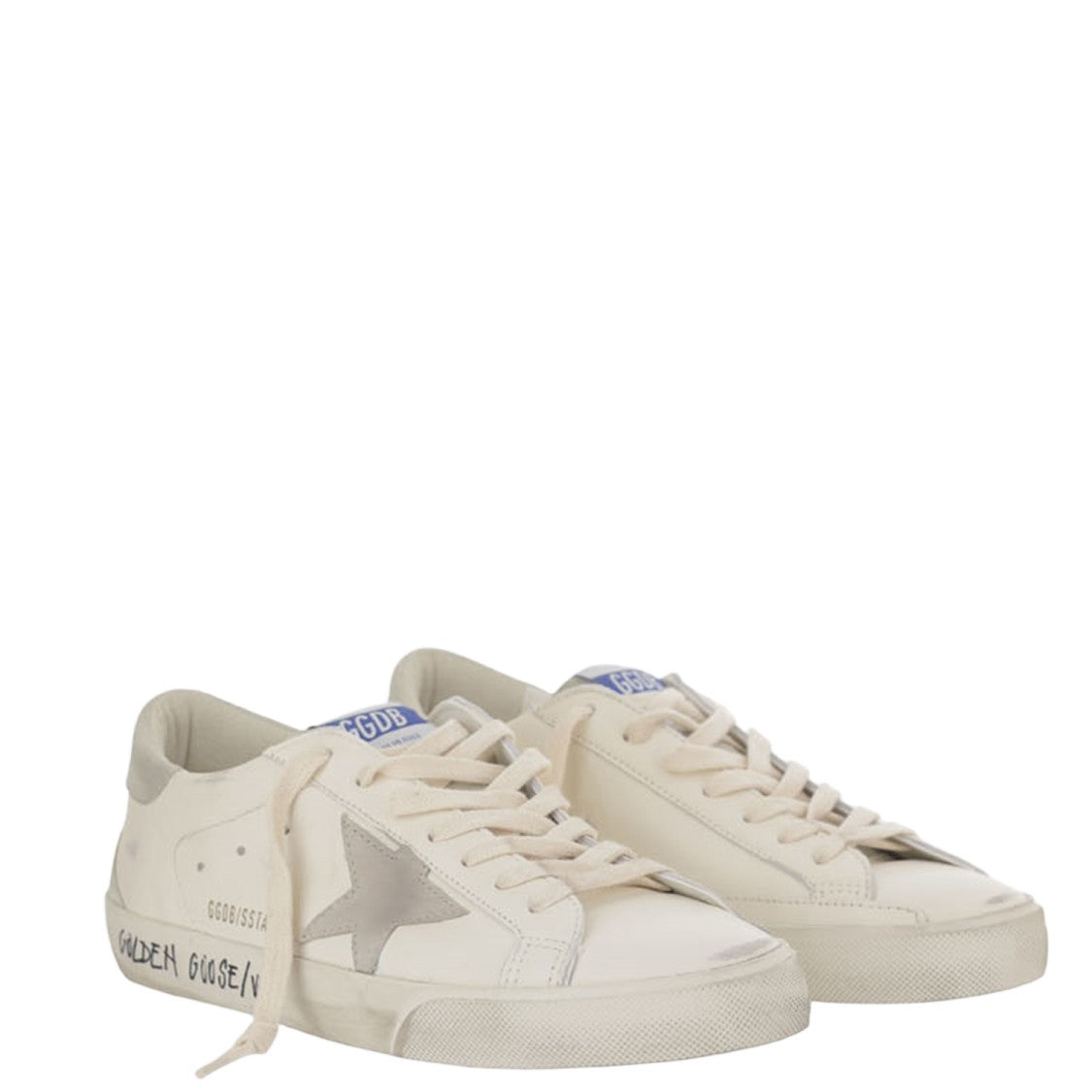 Golden Goose White Leather Sneakers
