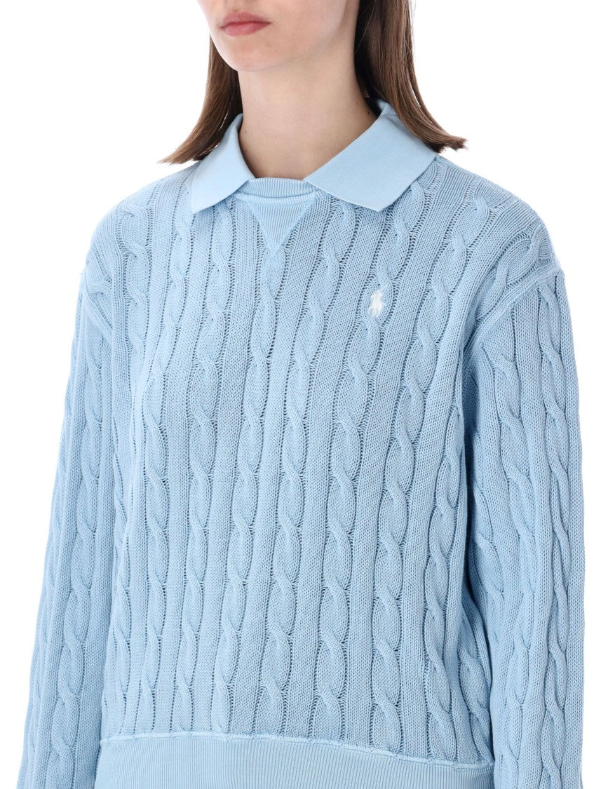 Polo Ralph Lauren Crew Neck Knit Polo Collar Sweater