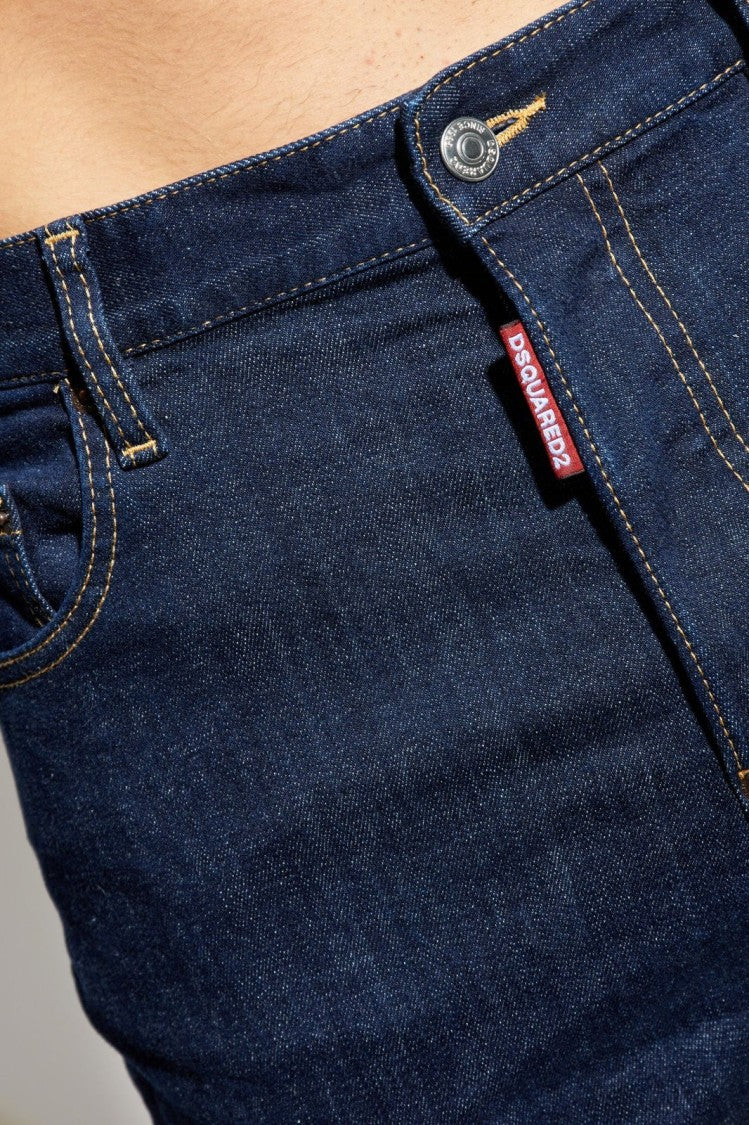Dsquared2 Dark Indigo Straight-Leg Denim Pants