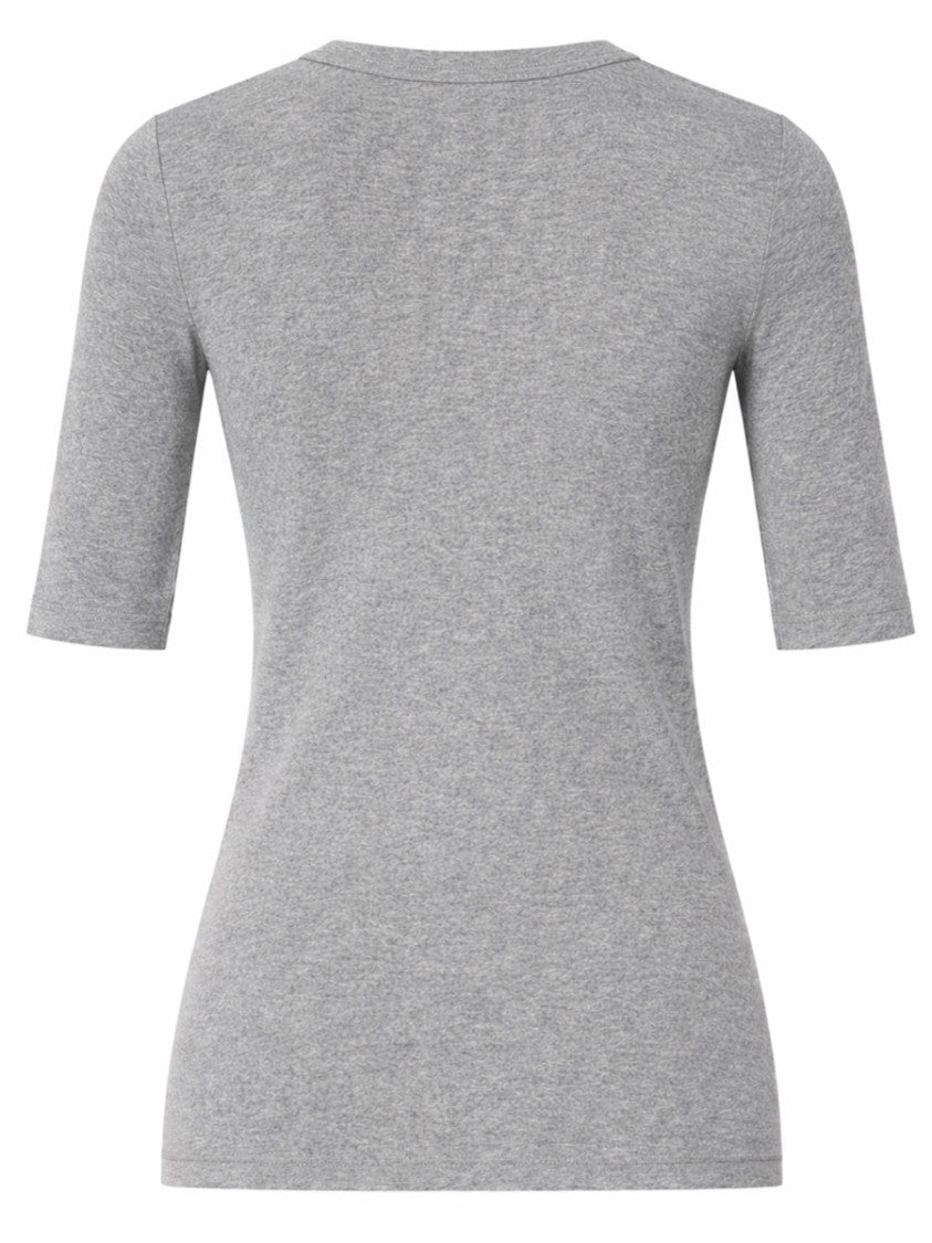 Fabiana Filippi Cotton Fitted Heathered T-Shirt