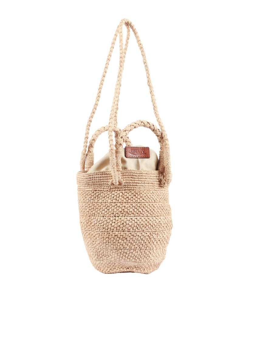 Ibeliv Tea Textured Raffia Tote Bag