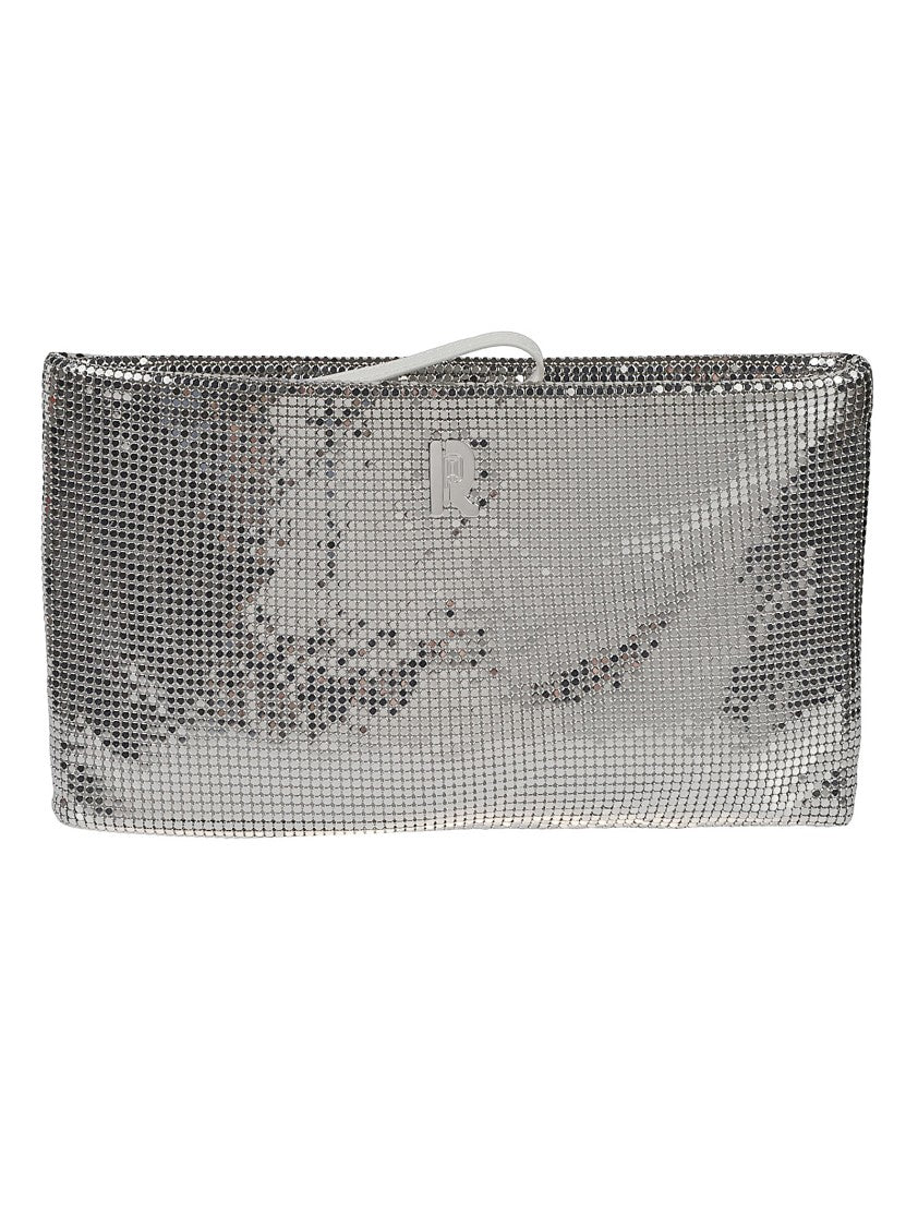 Rabanne Pochette Clutch Rectangular Brass Mesh Clutch