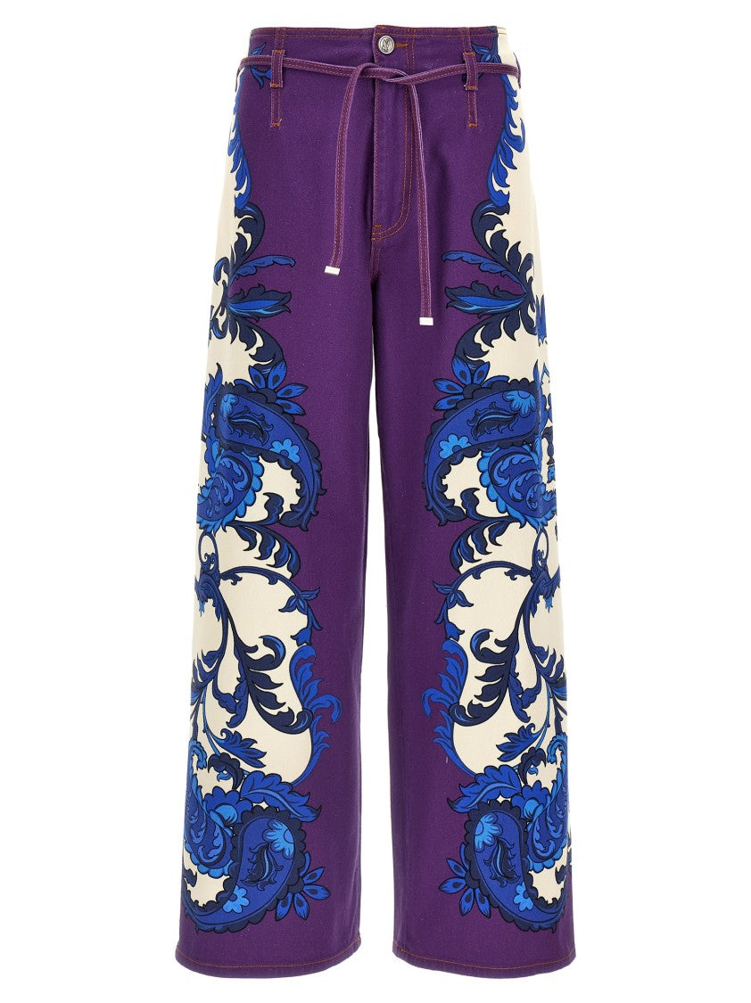 Etro Maxi Paisley Jeans