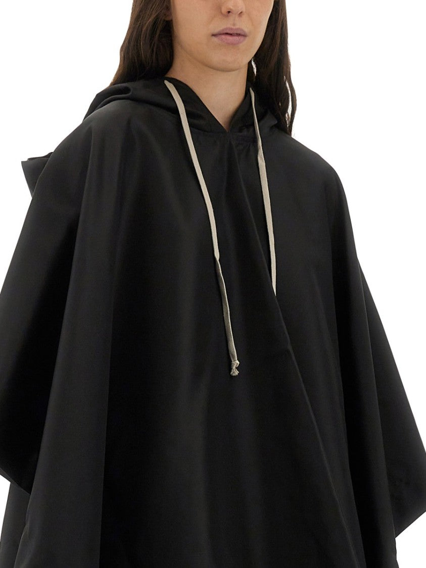 Drkshdw By Rick Owens Waterproof Cape With Hood