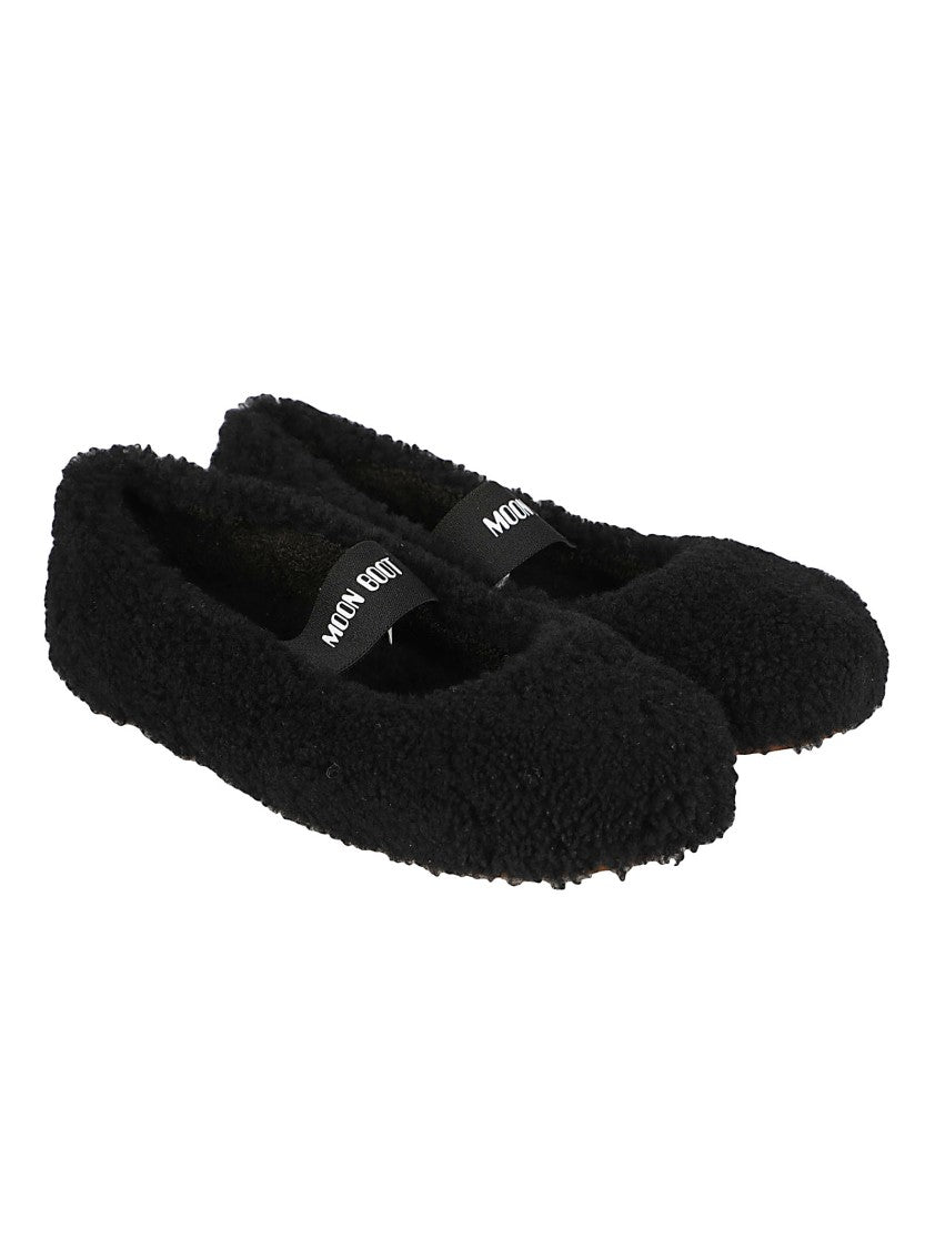 Moon Boot Shearling Ballerina Flats