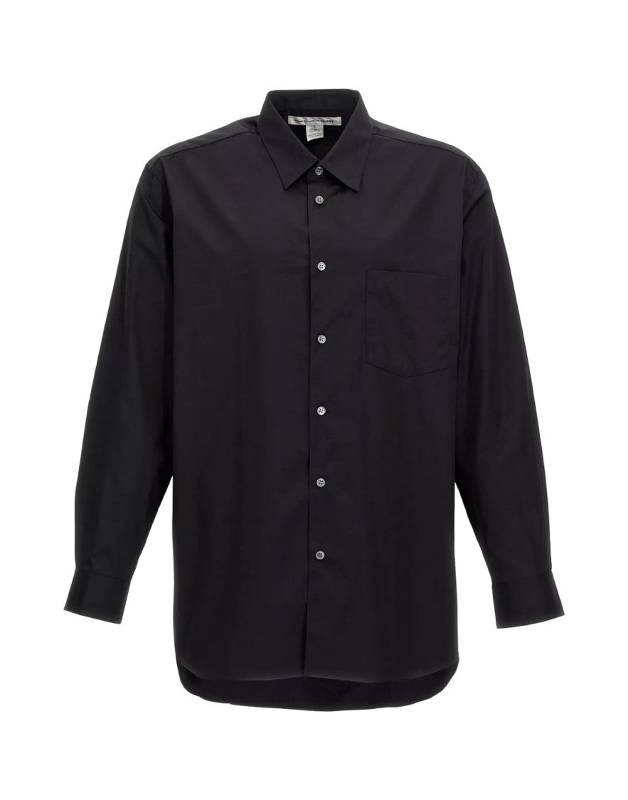 Comme Des Garçons Relaxed-Fit Poplin Shirt With Button-Down Collar