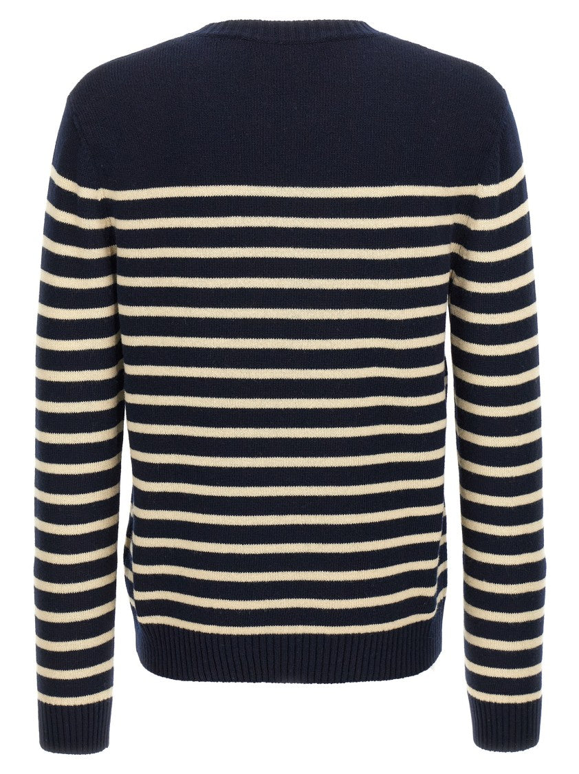 Valentino Garavani 7 Striped Fineness Wool Sweater