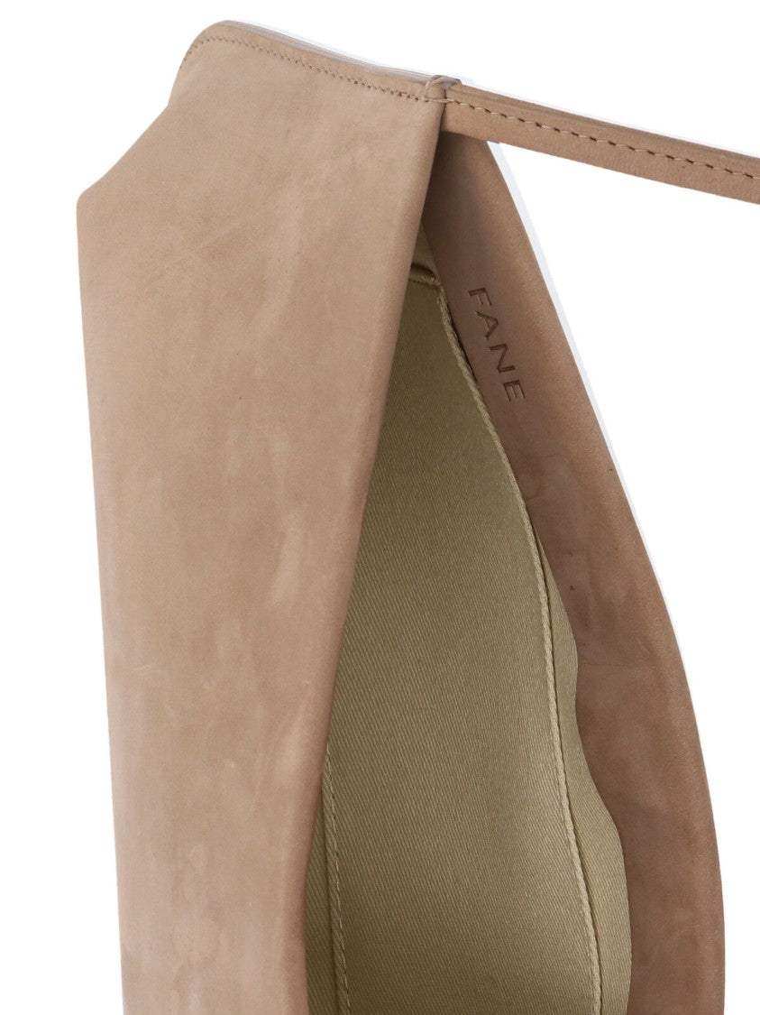 Fane Beige Bra Suede Shoulder Bag