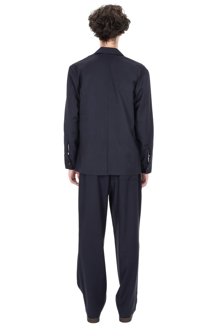 Officine Generale Sheldon Super 110S Wool Shirt Jacket