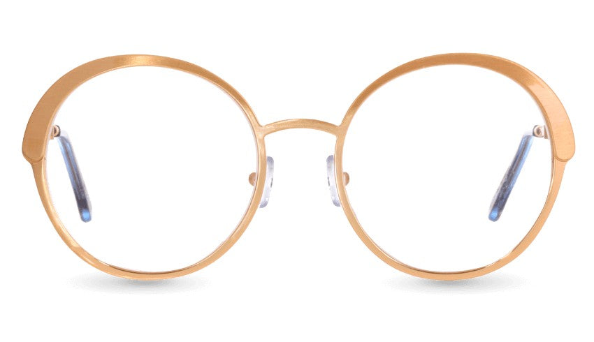 Eclipse Gold Ec520 Metal Oval Glasses