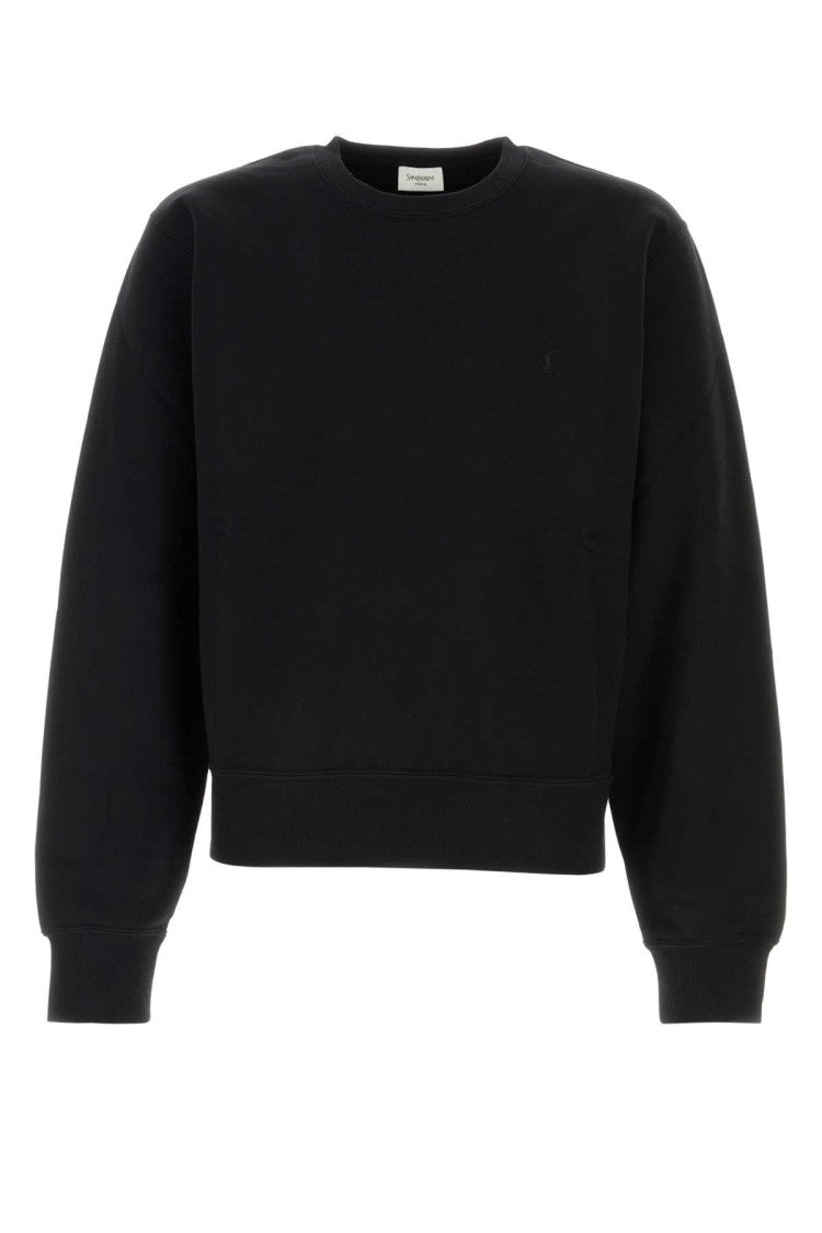 Saint Laurent Black Cotton Sweatshirt