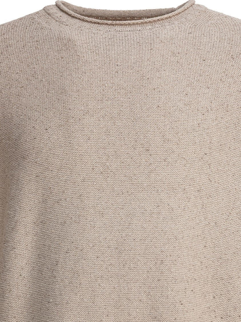 Beams Plus Round Neck Roll Sweater