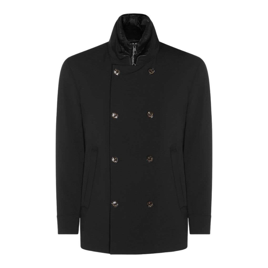 Montecore High Collar Double-Breasted Tailored Coat