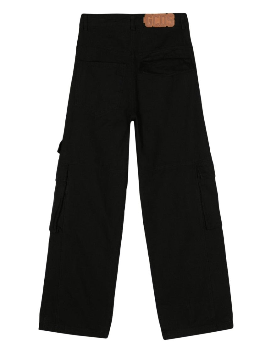Gcds Black Cargo Trousers
