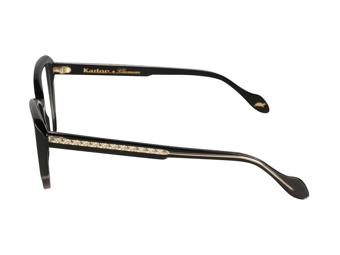 Kador Gold Lady Oversized Cat-Eye Sunglasses