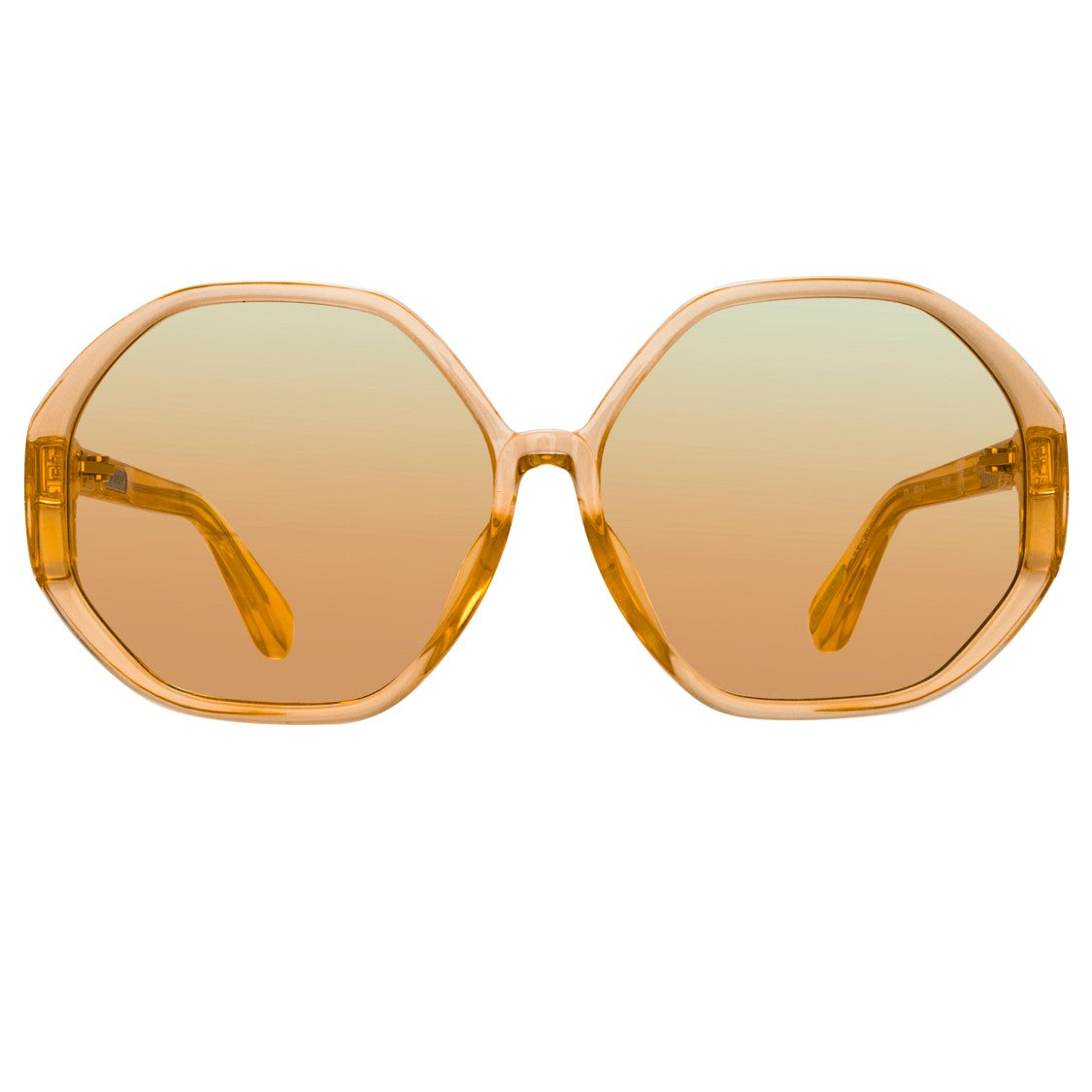 Linda Farrow Paloma Hexagon Sunglasses In O