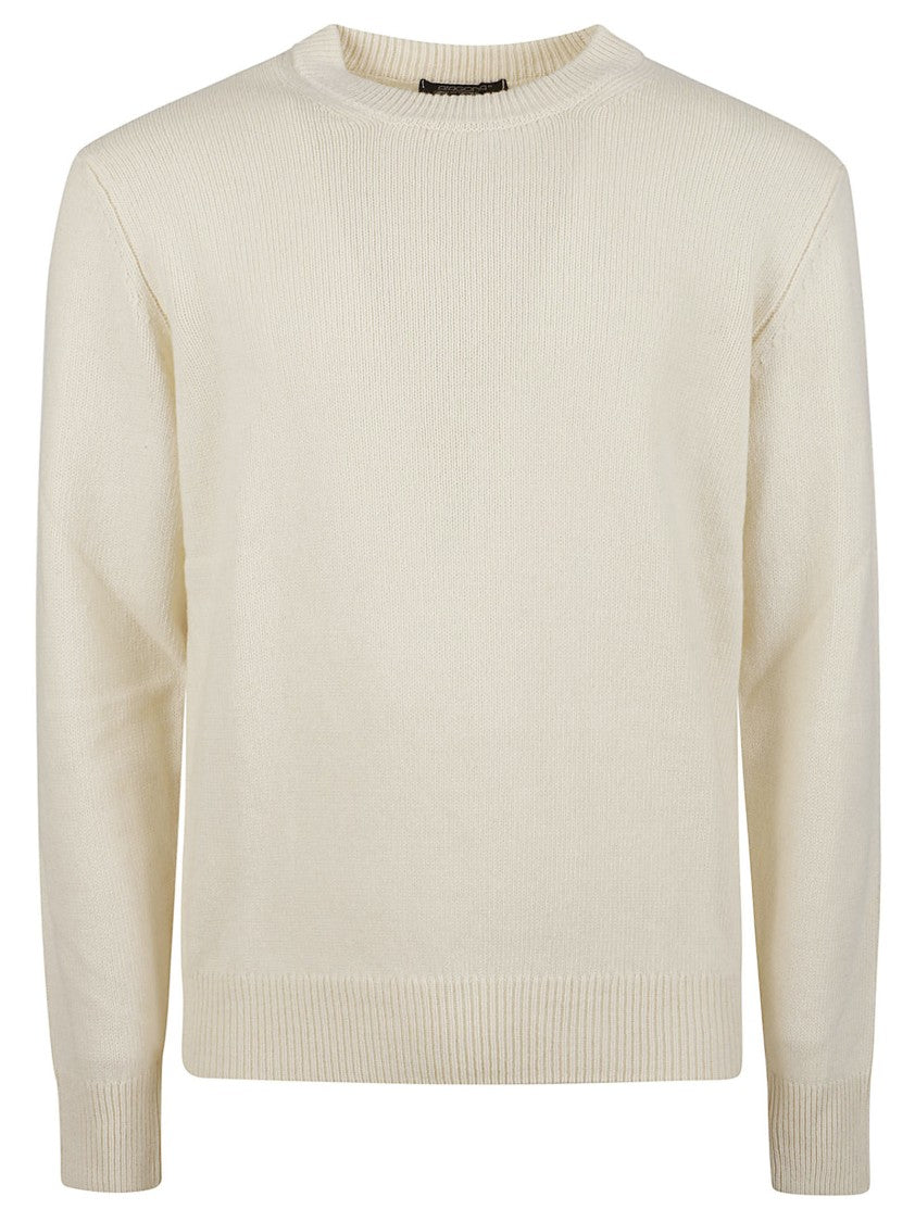 Aragona Round Neck Ribbed Pure Cashmere Sweater