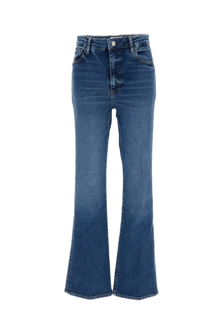 Frame Blue The Reboot Cotton-Blend Flared Pants