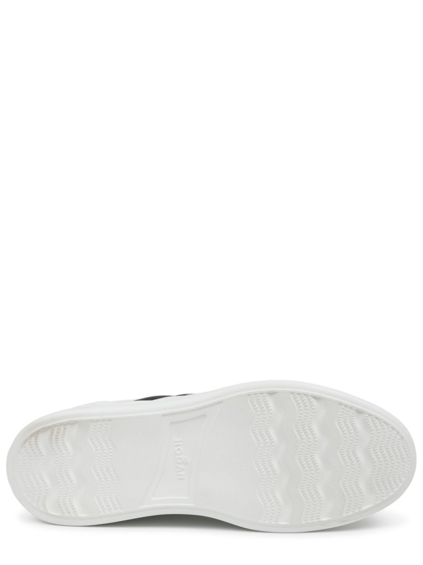 Hogan Calfskin H580 Black Accents Sneakers