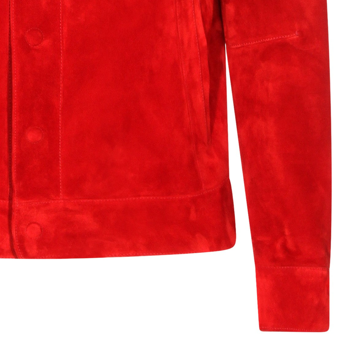 Tom Ford Red Suede Jacket With Tailored Fit