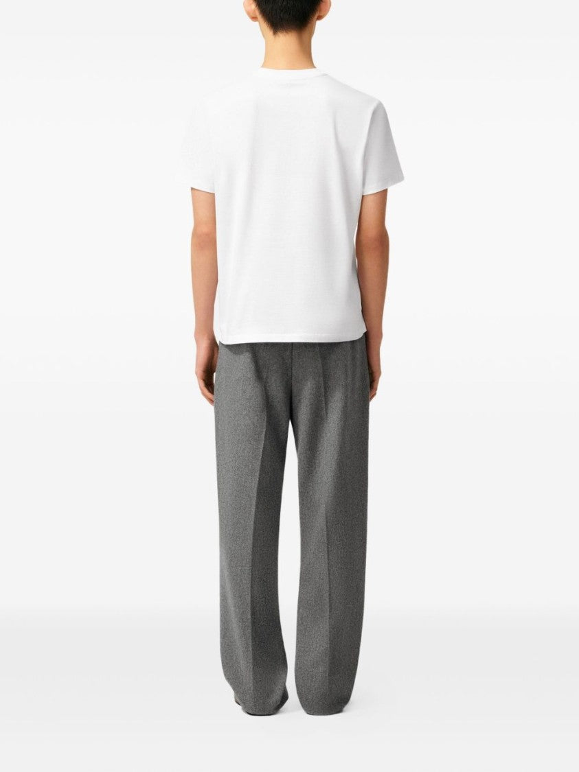Ami Paris Classic White Crew Neck T-Shirt